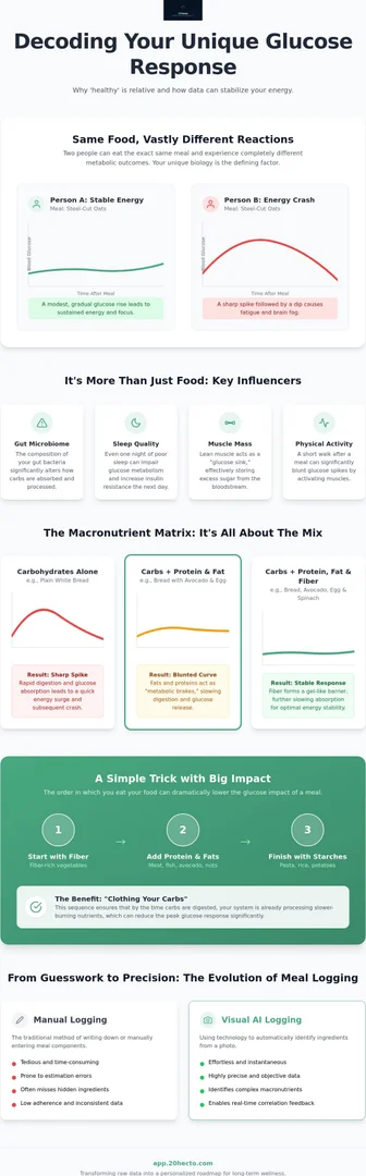 Nutritional Correlation with Blood Sugar: A Data-Driven Guide to Metabolic Responses